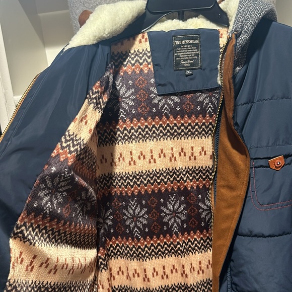 Fleece lined men’s coat - Picture 2 of 8